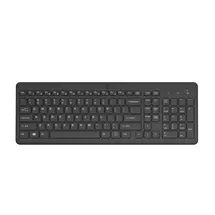 HP 220 Wireless Keyboard. Keyboard form factor: Full-size (100%). Keyboard style: Straight. Connectivity technology: Wireless, Device interface: RF Wireless, Keyboard key switch: Membrane, Recommended usage: Home. Product colour: Black