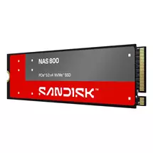 SanDisk NAS 800. SSD capacity: 960 GB, SSD form factor: M.2, Read speed: 14900 MB/s, Write speed: 11000 MB/s, Component for: NAS