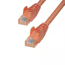 Startech | StarTech.com 5m Orange Cat6 Ethernet Cable, Snagless, 100W PoE, UTP,