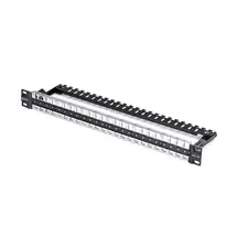 StarTech.com 48 Port 1U Blank Keystone Patch Panel with Cable