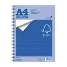 Notebooks | Silvine A4+ Wirebound Card Cover Notebook Fsc Ruled 160 Pages Blue