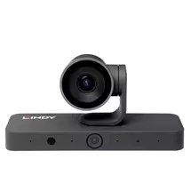 4K Ultra HD | Lindy 38422 video conferencing camera 8 MP Black 3840 x 2160 pixels 30