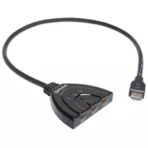 Video Switches | Manhattan HDMI Switch 3Port, 1080p, Connects x3 HDMI sources to x1