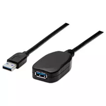Manhattan | Manhattan USBA Active Extension Cable, 5m, Male to Female, USB 3.0