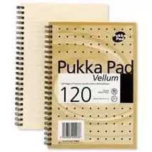 Pukka Notebooks | Pukka Pad Vellum A4 Wirebound Card Cover Ruled 120 Pages Yellow (Pack