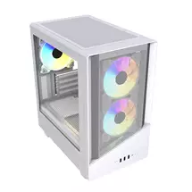 PC Cases | VIDA SPIRE M MATX WHITE GAMING CASE, Micro Tower, PC, White, micro