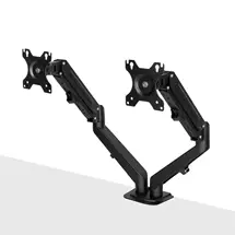 New Arrivals &amp; Just In | Lindy Dual Mount Desktop Gas Spring Arm - Black | In Stock